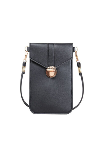 Tessero Women's phone bag made of eco-leather, shoulder model, transparent ta...