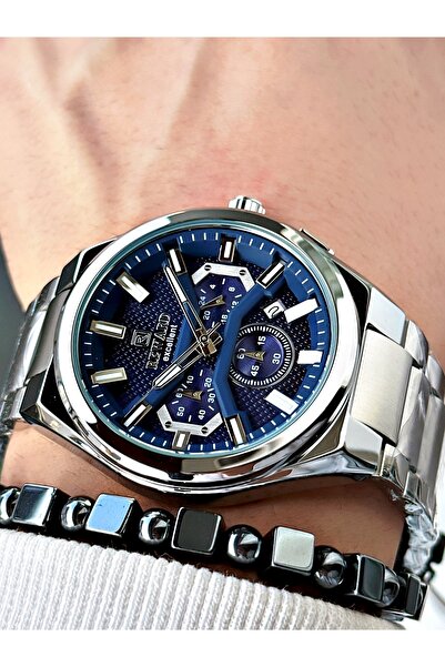 Reward Silver Color Functions Active Steel Strap Men's Wristwatch + BRACELET ...