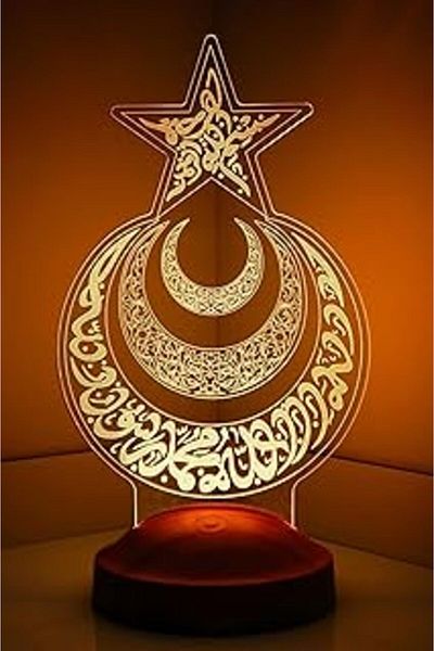 AMAZON TOHUM Lover 3D 3D View Moon Star and Crescent Led Lamp