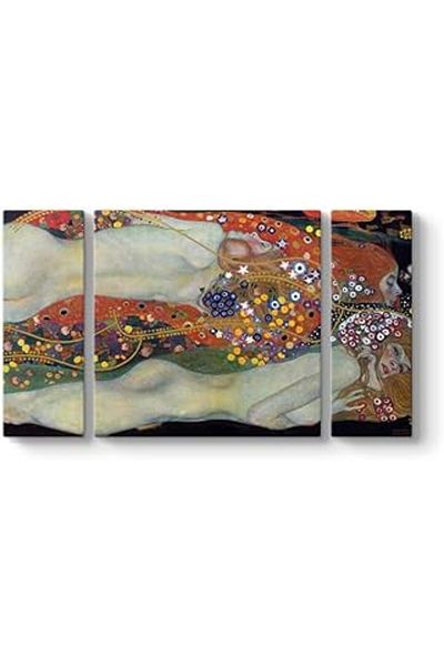 AMAZON TOHUM Gustav Klimt - the Water Years Painting 126 X 70-3 Pieces