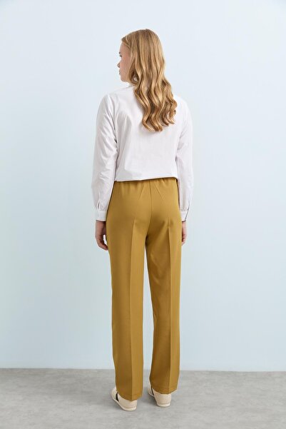 Nihan Arka Beli Lastikli Ütü İzli Pantolon Asit