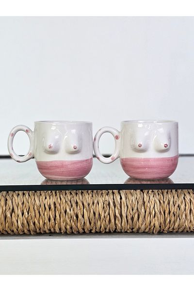 Hulganz Handmade Ceramic Mug Women's Breast / Breasted Tea Coffee Cup Mug Cup