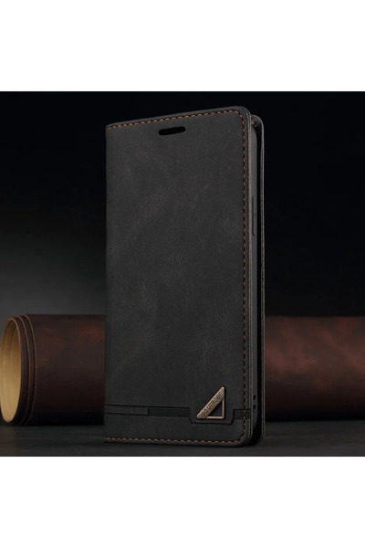 Choice Galaxy A35 Black Wallet Anti Theft Brush Flip Leather Case For S25 FE ...