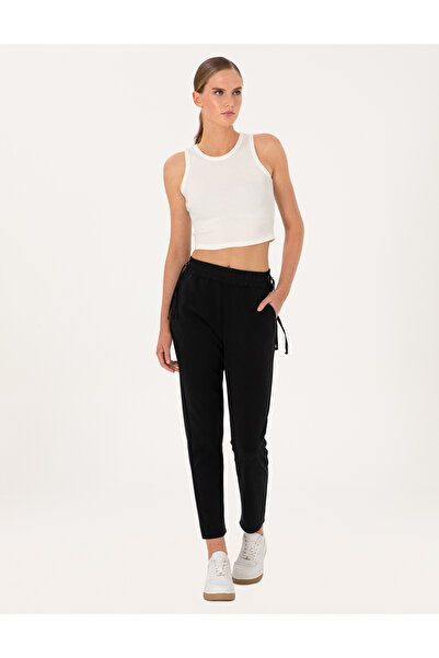 Pierre Cardin Siyah Regular Fit Modal Karışımlı Eşofman Altı 50306570-VR046
