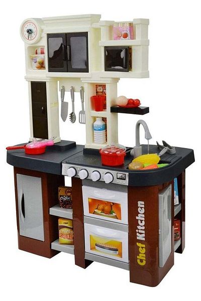 Toybox Talented Chef Role Play Toy Kitchen Playset with Realistic Sounds, Sink Basin, Stove, Oven and Utens