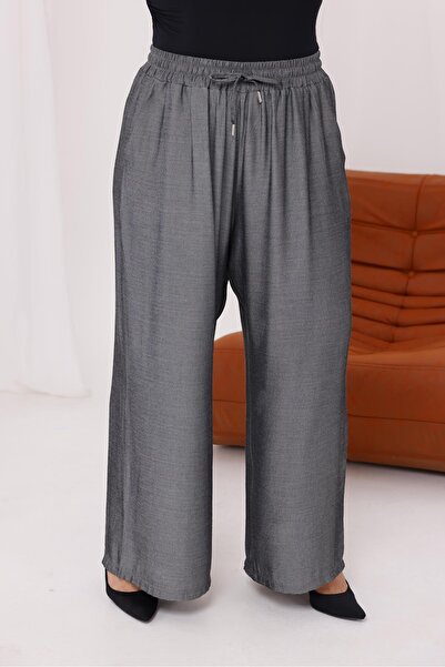 Siyezen Large Size with Pockets and Elastic Waist Palazzo Pants