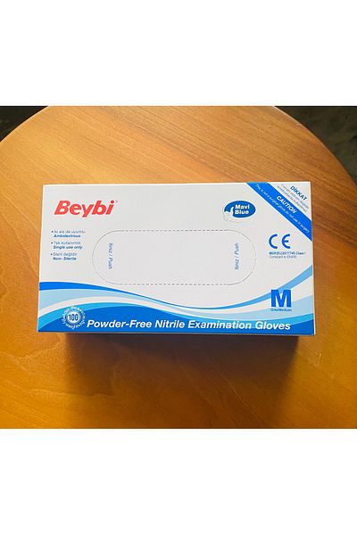 SEZİNCE Powder-Free Blue Muayne Gloves m