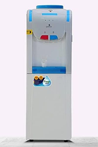 GRATUS Hot & Cold 3 Tap Floor Standing Water Dispenser White