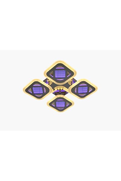 Sueva Πολυέλαιος LED 3D Τετράγωνος με Τηλεχειριστήριο Wifi 40cm 2.4g Ένταση φ...