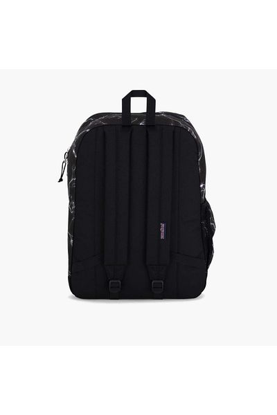 Jansport Electric Bolt Print Backpack with Adjustable Straps and Zip Closure - 76.2x38x33 cms