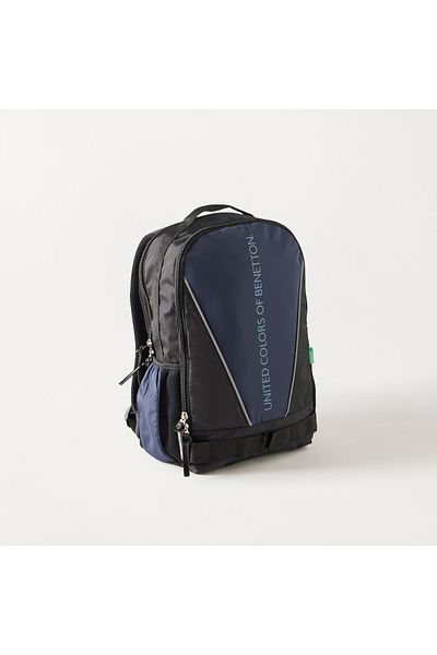 United Colors of Benetton UCB Solid 18-inch Backpack with Adjustable Straps - 28x15x43 cms