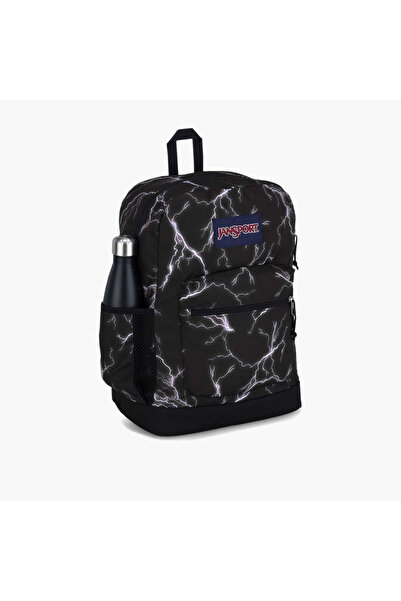 Jansport Jansport Electric Bolt Print Backpack with Adjustable Straps and Zip Closure - 76.2x38x33 cms