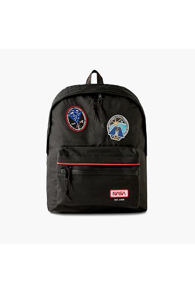Nasa Patchwork Detail 17-Inch Backpack with Adjustable Straps - 43x32x14 cms