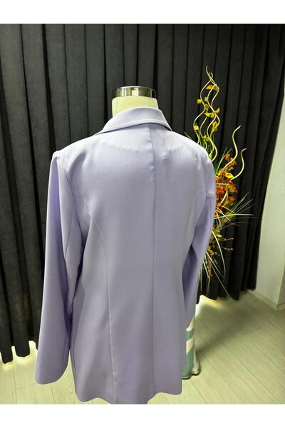Zühre Kruvaze Yaka Tek Düğmeli Blazer Ceket C-0070