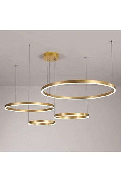 Sueva GOLD LED Chandelier 4 circles with 2.4G wifi remote control adjustable light/cold/warm/neutral