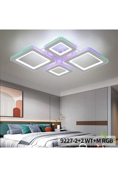 Jiju JIJU® Digital Smart LED Chandelier, 2.4G WiFi Remote Control 3 Lights Dimmable