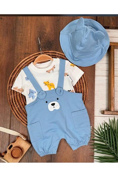 BEBLY Baby Boy Hat Salopet Set