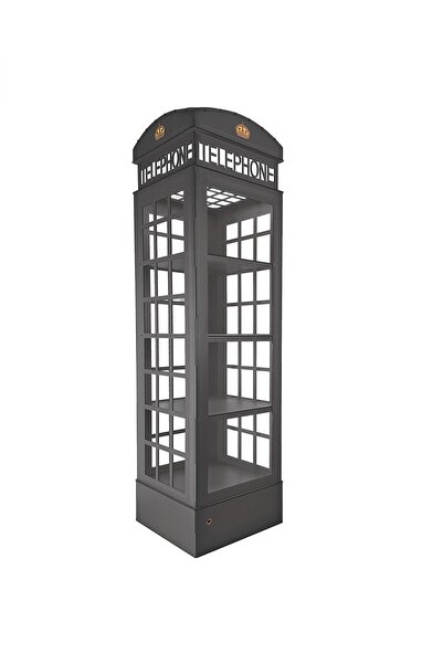 Woodymoon Camlı İngiltere Telefon Kulübesi Kitaplık, Kişiye Özel Ayarlanabili...