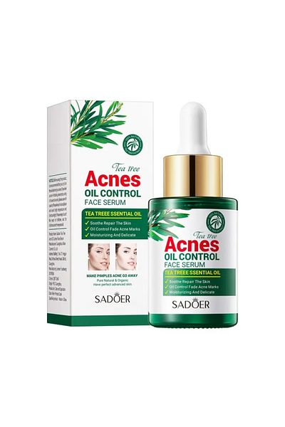 SADOER Multi-functional Anti-Wrinkle Face Serum with Tea Tree Oil, Highly Concentrated Effective Formula, 30ml