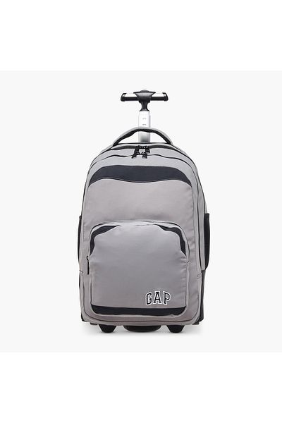 GAP 18-inch Logo Print Trolley Backpack with Retractable Handle and Zip Closure - 45x31x16 cms