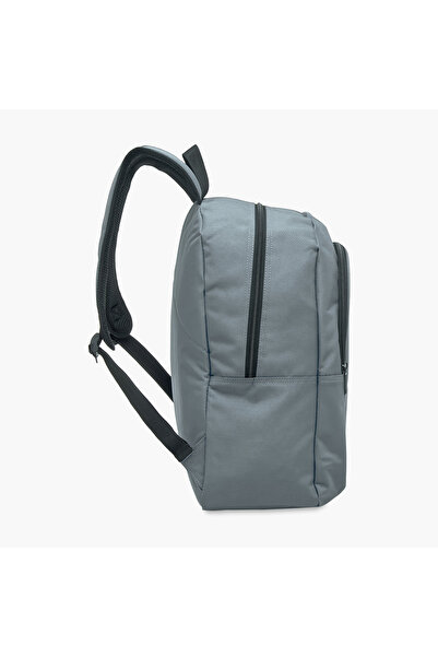 MUST Logo Applique Backpack with Lunch Bag and Pencil Pouch - 32x18x43 cms