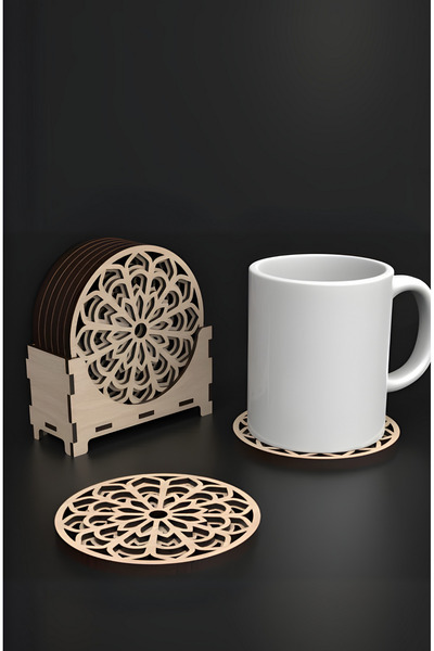 GÜL MZC Mandala Patterned Coaster