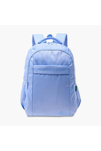 United Colors of Benetton UCB 17-inch Solid Backpack with Adjustable Straps and Zip Closure - 44x30x14 cms