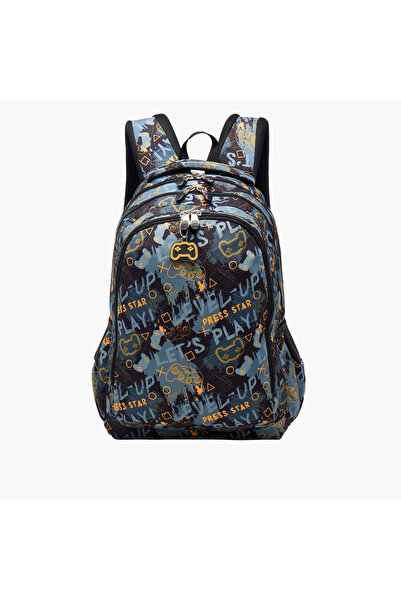 ST Right حقيبة ظهر مطبوعة برسومات ألعاب من سانت رايت، مقاس 18 بوصة، مزودة بأح...