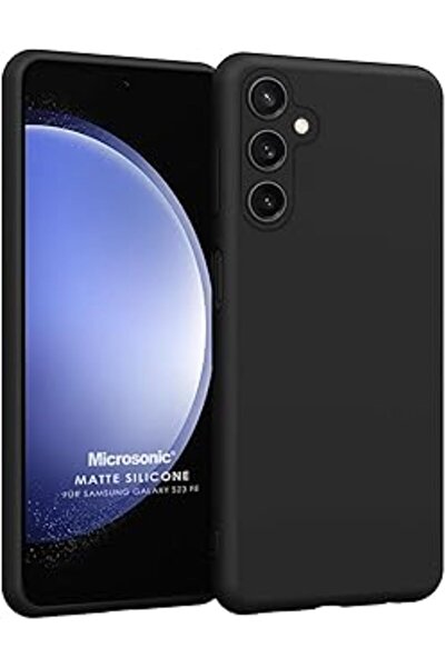 Genel Markalar Microsonic Matte Silicone Samsung Galaxy S23 Fe Kılıf Siyah [galaxy S23 Fe Ile Uyumlu Kılıf - Siyah