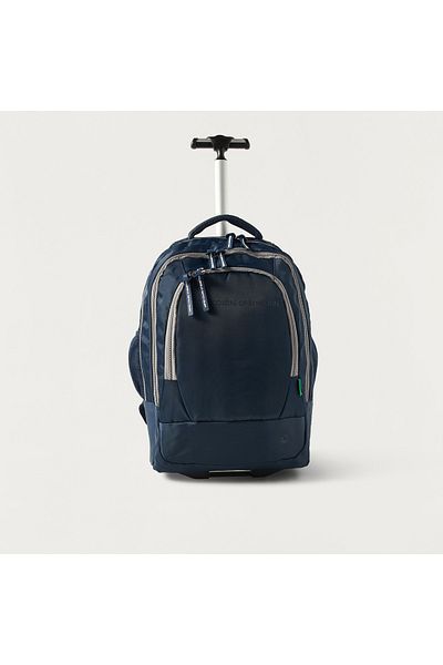 United Colors of Benetton UCB Solid 18-inch Trolley Backpack with Retractable Handle - 30x16x46 cms