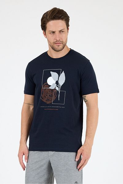 Rodi Men's Crew Neck Printed T-Shirt – 100% Cotton – Comfortable and Stylish Short Sleeve Men's T-Shirt 0009