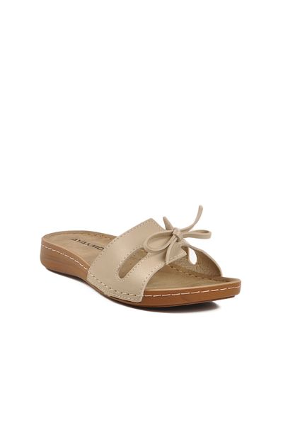 AYK'S Beige Lightweight Women's Slippers 11-367 Z