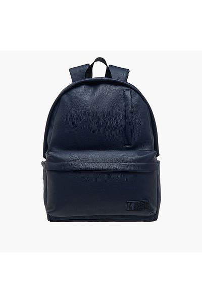 MUST MUST Textured Backpack with Adjustable Shoulder Straps and Zip Closure - 32x17x42 cms