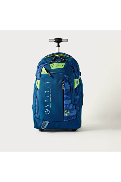 Spirit حقيبة ظهر بعجلات بطبعة مموهة مقاس 17 بوصة - 48 × 35 × 22 سم