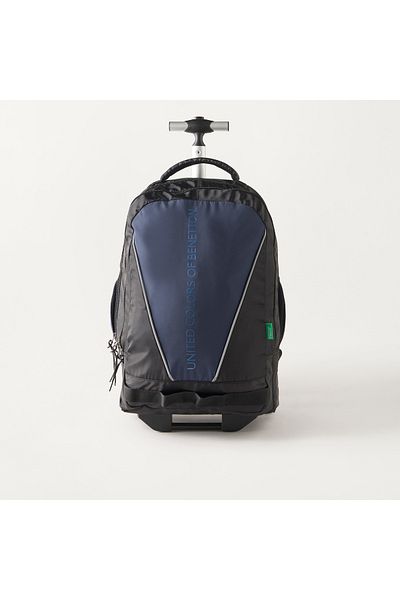 United Colors of Benetton UCB 18-inch Trolley Backpack with Retractable Handle - 30x16x46 cms