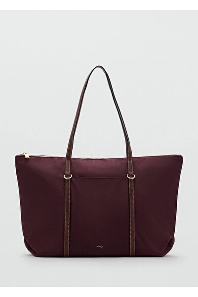 MANGO Woman Çift saplı shopper çanta