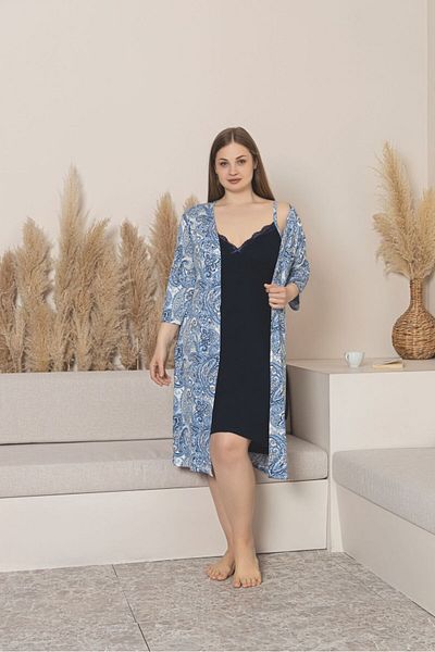 Asel Set de rochii de damă din bumbac pieptănat din Lycra mătăsoasă de mărime mare