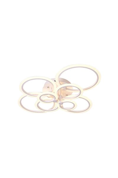 LightPlanet 8-circle Led Chandelier With 2.4g Wifi Remote Control With Light/cold/warm/neutral Intensity