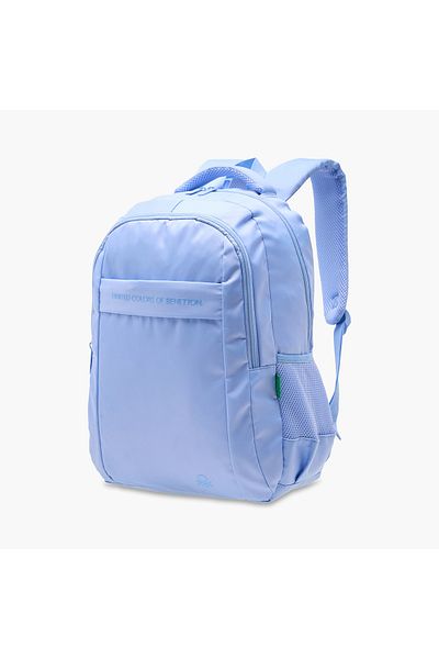 United Colors of Benetton UCB 17-inch Solid Backpack with Adjustable Straps and Zip Closure - 44x30x14 cms