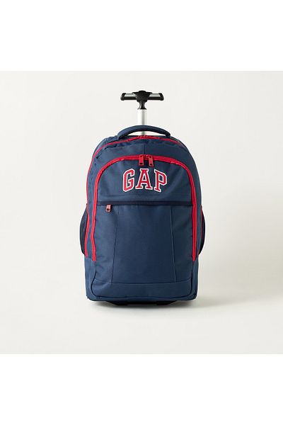 GAP 18-inch Solid Trolley Backpack with Retractable Handle - 30x16x46 cms