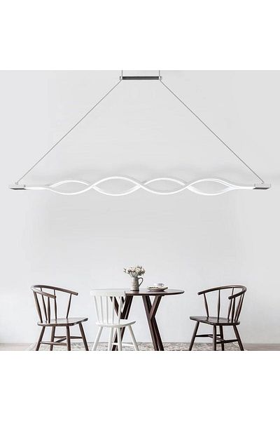 Sueva White LED Chandelier with 2.4G wifi Remote Control, light/cold/warm/neutral, adjustable intensity