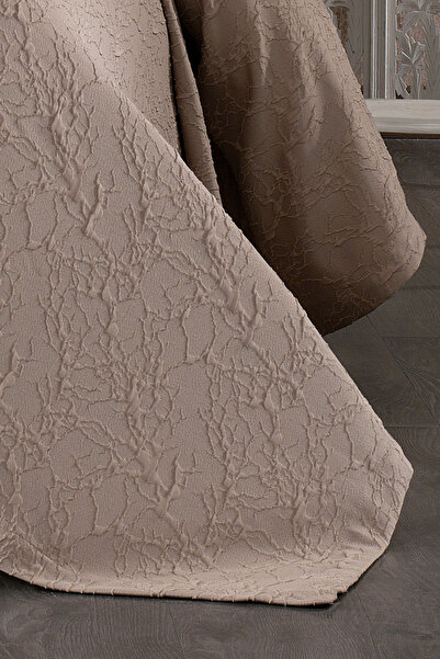 Nazik Home Mitra İşlemeli Tek Kişilik Yatak Örtüsü