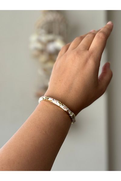 Beloria Mineli Stone Pink Steel Bracelet