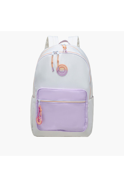 Mayfair حقيبة ظهر بألوان متعددة مع أحزمة قابلة للتعديل وسحاب للإغلاق - 45 × 3...