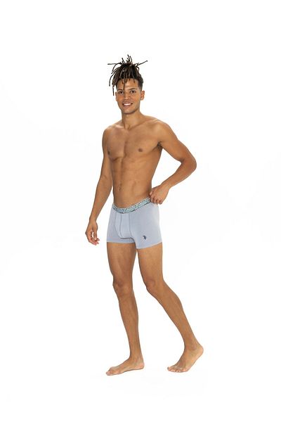 U.S. Polo Assn. 3 Pack, Cotton, Men's Boxer Set, Navy & Indigo & Gray