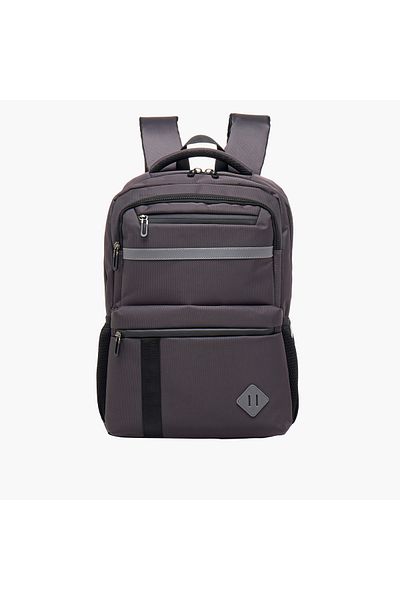 Lifestyle Solid 18-inch Backpack with Adjustable Straps and Zip Closure - 46x32x14 cms