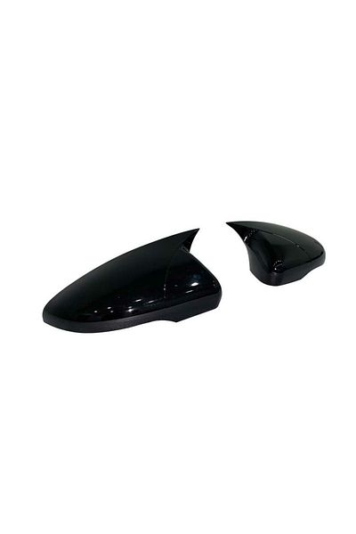 CED AUTO TRADE Capace oglinda compatibile cu VW Golf 6 VI Hatchback Negru lucios Batman Style
