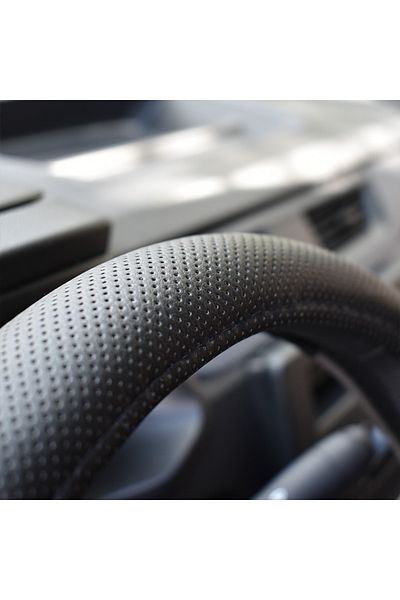 Umbrella Steering Wheel Cover Grey And Black 37-39 Cm