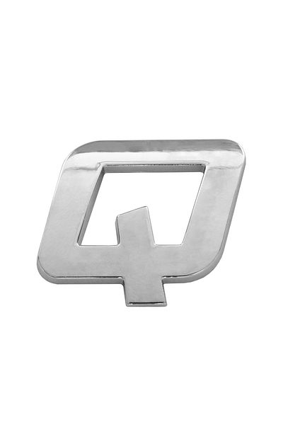 Mega Drive Ornament Auto 3D. Litera Q. 26 Mm. Cromat