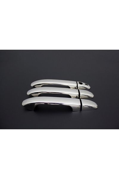 CED AUTO TRADE Set of 4 chrome door handle trims compatible with MERCEDES VITO W447 2015->, with sensor